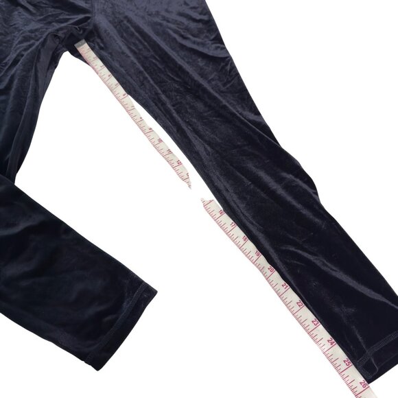 Athleta Elation Ultra High Rise Velvet Tight Large Black skinny stretch legging - Picture 9 of 11